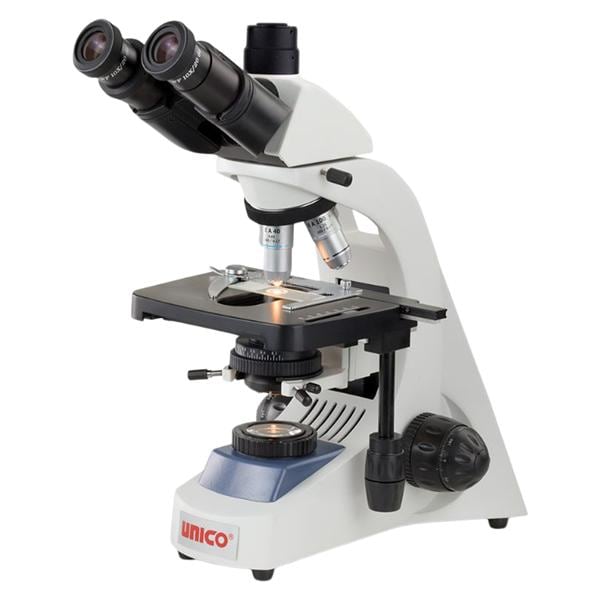 Advanced Trinocular Microscope Mechanical Stage 4x, 10x, 40xR and...