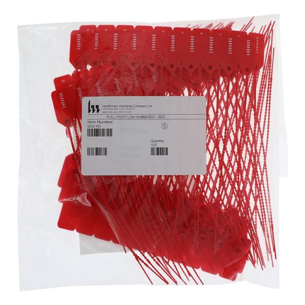 Pull-Tight Lok Numbered / Tamper Evident Lock Seal 100/Package