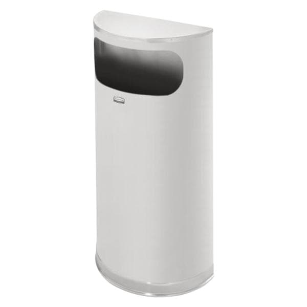 Can Trash Vinyl Trim/Steel/Satin Finish Flat Lid Fire Resistant D...
