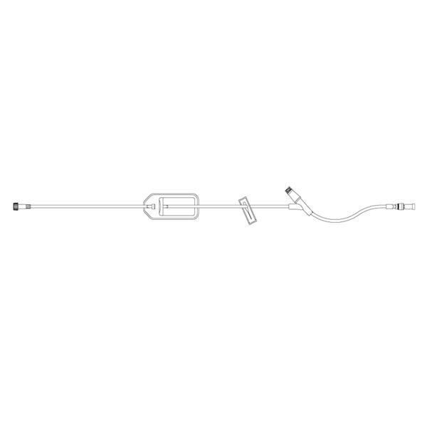 Lifeshield Dial-A-Flo IV Extension Set Y-Injection Site 1.2 Micro...