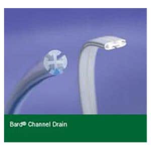 Silicone Channel Drain 19Fr Round Tip 3/4 Fluted