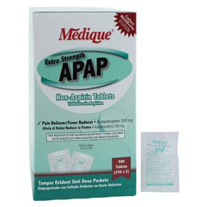 APAP Extra Strength Pain Reliever/Fever Reducer Tablets 500mg 250...