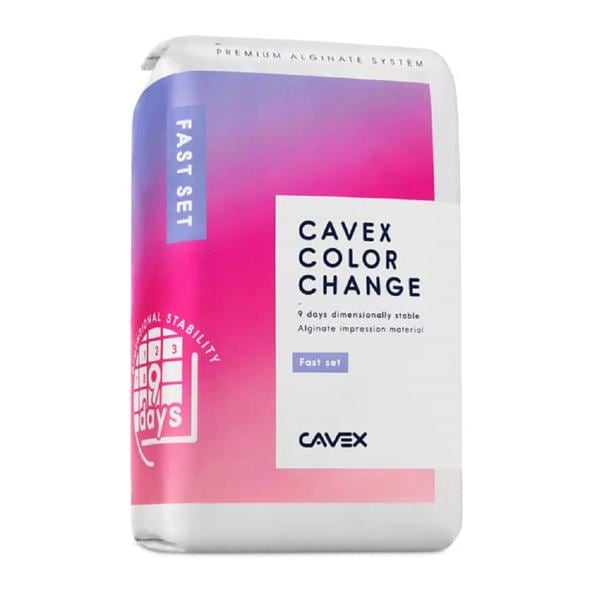 Cavex ColorChange Dust Free Alginate 1 Lb Fast Set 500gm, 20 BG/CA