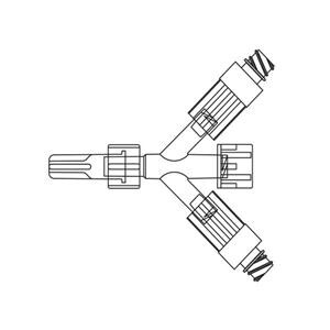 Clearlink 3-Port Tubing Adapter Priming Volume 1.2mL 200/Ca