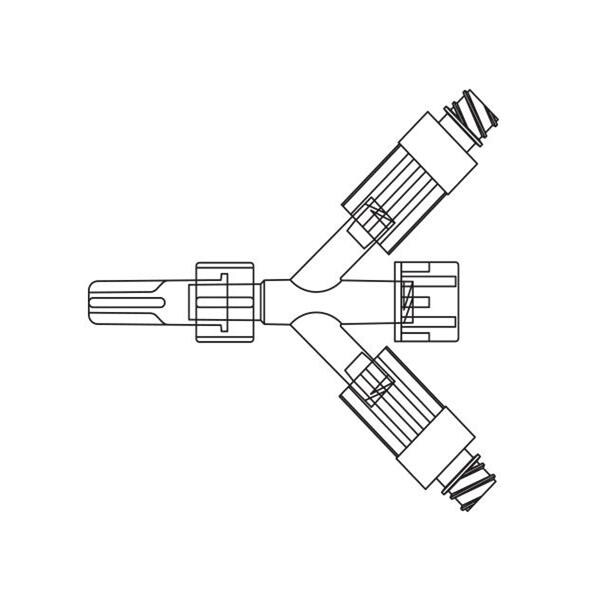 Clearlink 3-Port Tubing Adapter Priming Volume 1.2mL 200/Ca