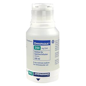 Omnipaque Injection 350mg/mL PlusPak Bottle 100mL 10/Package