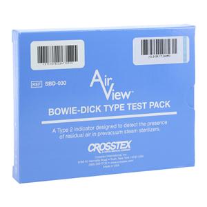 AirView Bowie Dick Biological Monitor Steam Test Pack 30/Case