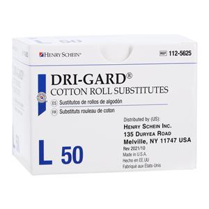 Dri-Gard Cotton Roll Substitute Size Large 50/Box, 30 BX/CA