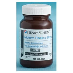 Gauze Iodoform Packing Strip 1/4"x5yd Sterile