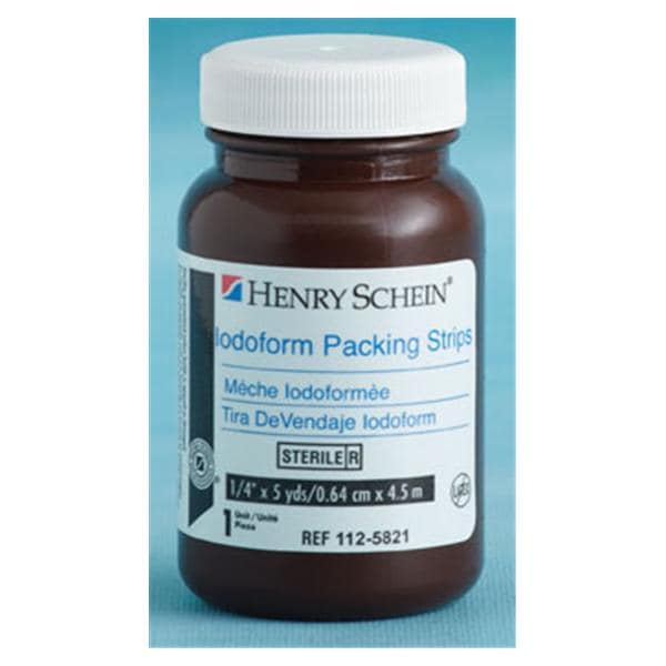 Gauze Iodoform Packing Strip 1/4"x5yd Sterile