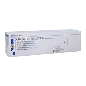 Disposable Surgical Scalpel #10 Plastic/Stainless Steel Sterile