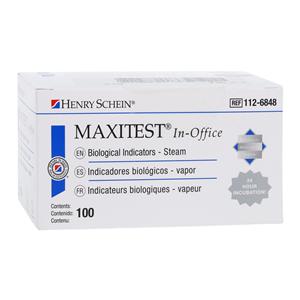 Maxitest Biological In Office Indicator Refill 100/Box, 4 BX/CA