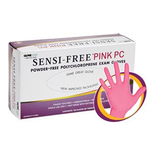 Sensi-Free Pink PC Chloroprene Exam Gloves Small Pink Non-Sterile...