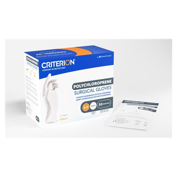 Criterion Polychloroprene Surgical Gloves 5.5 White