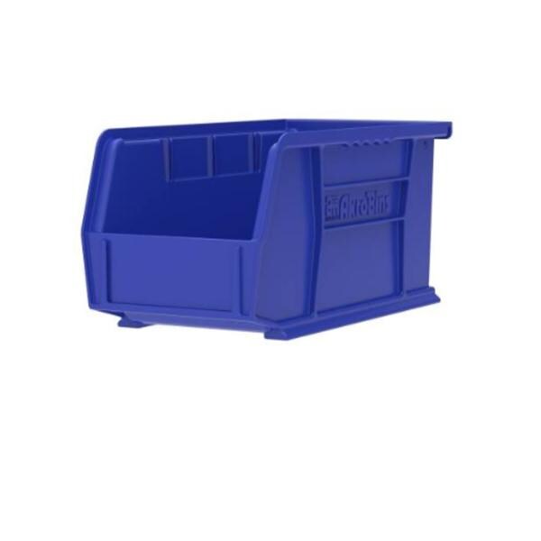 AkroBins Storage Bin Blue Polymer With Label Holder 10-7/8x5-1/2x...