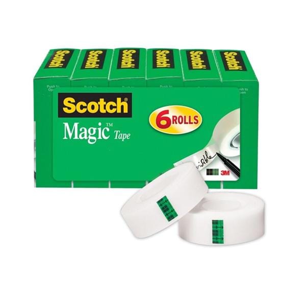 Scotch Magic 810 Clear Tape 3/4 in x 1296 in 6/Pack 6/Package