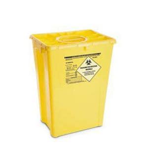 Sharps Container 12gal Yellow 13x17-5/16x20-13/16" Double Lid/Gas...