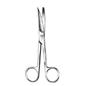 Operating Scissors Curved 7-1/4" Stainless Steel Non-Sterile Reusable Ea