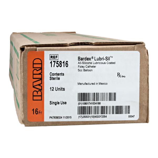 Lubri-Sil 2-Way Foley Catheter Standard Round Tip Hydrogel Coated...