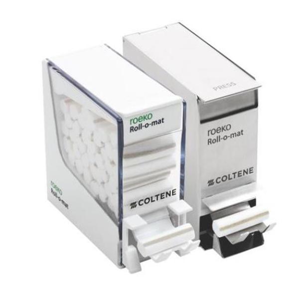 Roll-O-Mat Dental Roll Dispenser White Stainless Steel Each