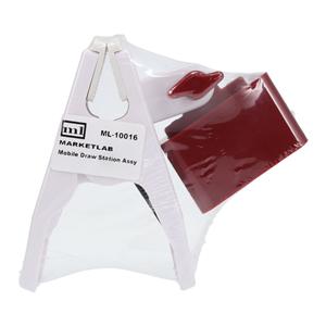 Blood Draw Station 7x6x3" Red/White Each