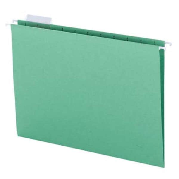 Hanging Folder Smead 8-1/2x11" Bright Green Letter Size 25/Box