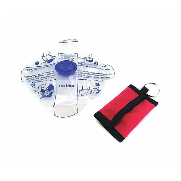 Mask CPR Barrier Red Keychain Not Made With Natural Rubber Latex...