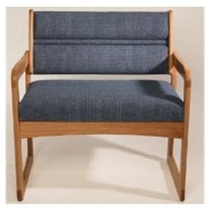 Bariatric Chair Navy/Medium Oak Each