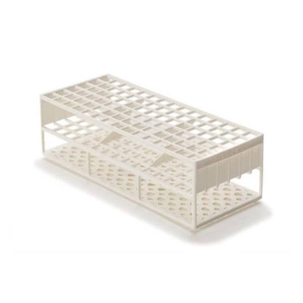 Tube Rack Acetal Resin 13mm 90 Place White Reusable 2/Package