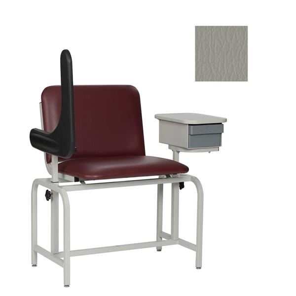 Blood Draw Chair Gray Steel 450lb Capacity Each