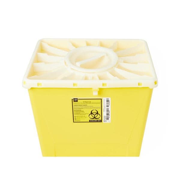 Sharps Container 8gal Yellow 12-3/4x17x13-1/2" Port Lid Locking L...