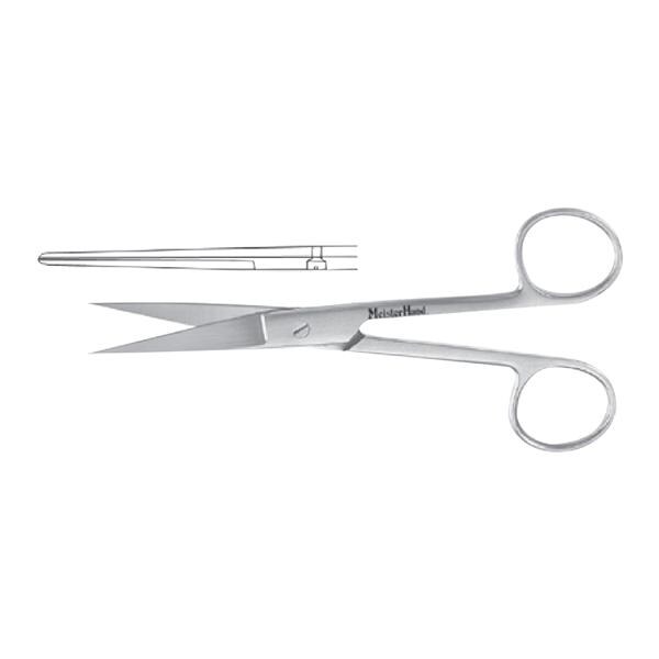 Meister-Hand Operating Scissors Straight 4-1/2" Stainless Steel E...
