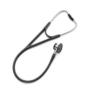 Harvey Elite Cardiology Stethoscope Adult/Child Black Double Lumen Tubing Ea