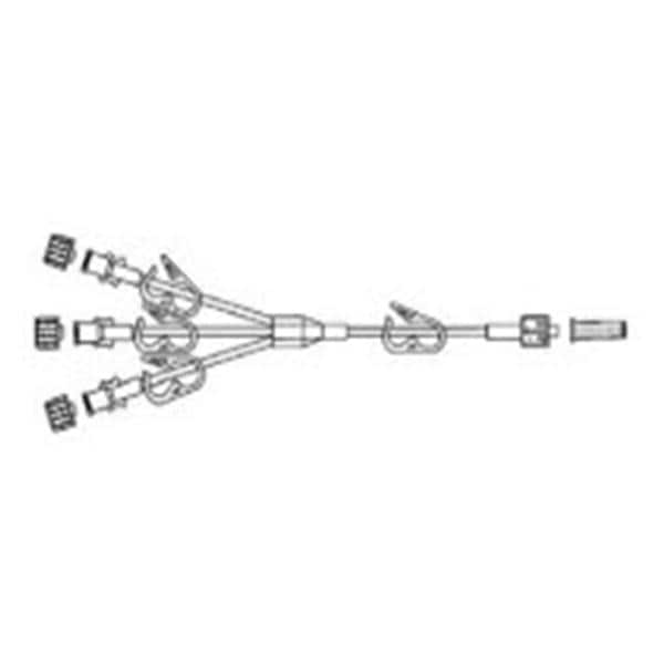 IV Extension Set Trifuricated Priming Volume 0.7mL 7" Male/Female...
