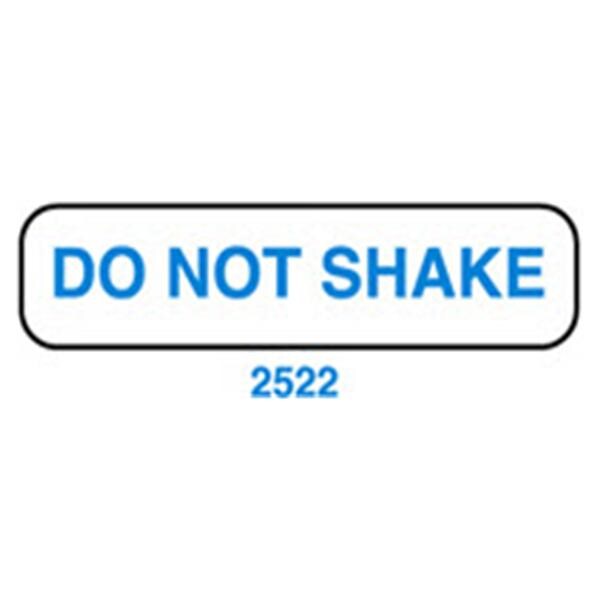 Label Do Not Shake White/Blue 1-5/8x3/8" 1000/Rl