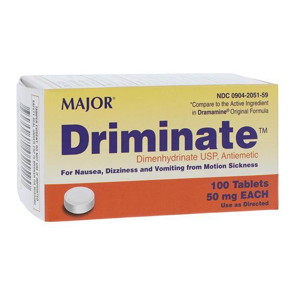 Driminate Antiemetic Tablets 50mg 100/Bottle
