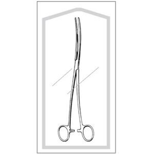 Econo Bozeman Dressing Forcep Double/S-Curved 10-1/4" Stainless Steel Strl 25/Bx