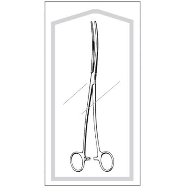 Econo Bozeman Dressing Forcep Double/S-Curved 10-1/4" Stainless Steel Strl 25/Bx