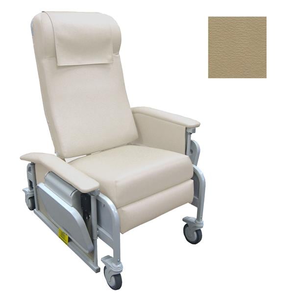 CareCliner Trendelenburg Recliner Vinyl 275lb Capacity Taupe Each