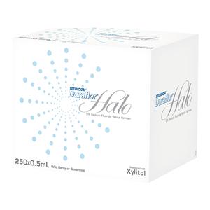 Duraflor Halo Fluoride Vrnsh Bulk Pack Unit Dose 5% NaF 0.5 mL Spearmint 250/Ca