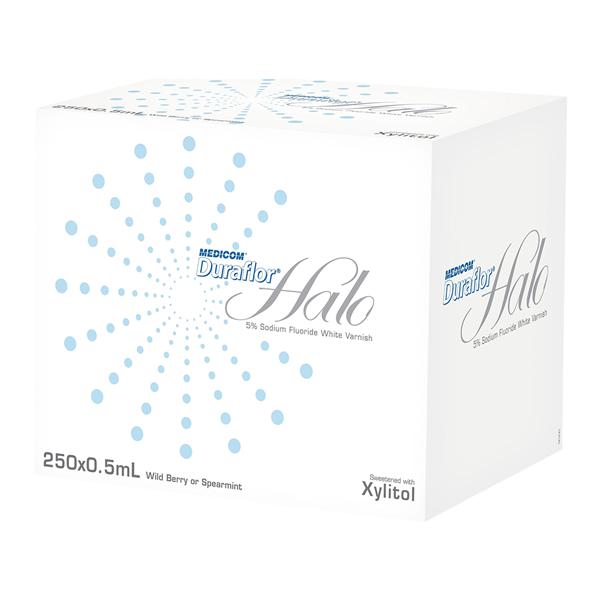 Duraflor Halo Fluoride Vrnsh Bulk Pack Unit Dose 5% NaF 0.5 mL Spearmint 250/Ca