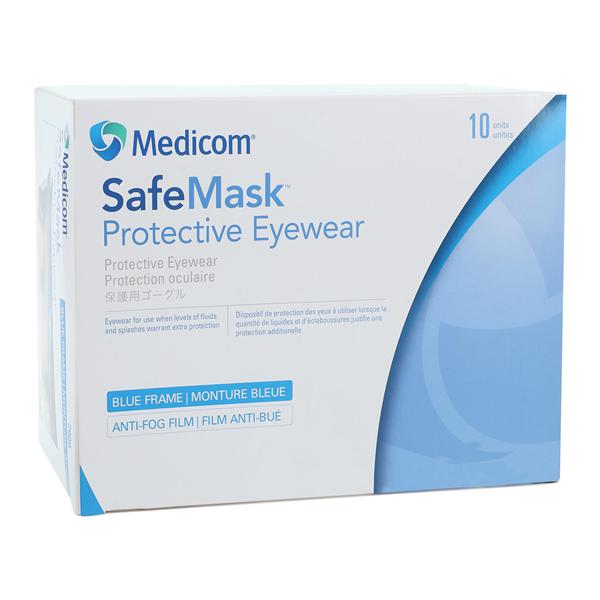 SafeBasics Protective Eyewear Blue 10/Box, 6 BX/CA