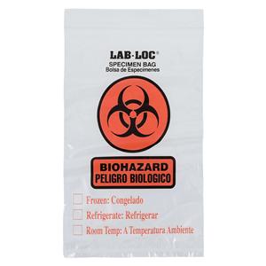 Lab-Loc Specimen Transport Bag 6x9" Clear Reclosable Closure 1000...