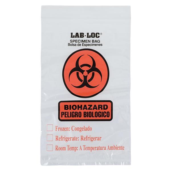 Lab-Loc Specimen Transport Bag 6x9" Clear Reclosable Closure 1000...