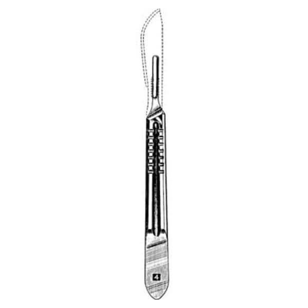 Merit Handle Scalpel Blade #4 Stainless Steel Ea