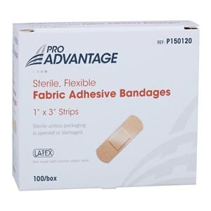 Pro-Advantage Adhesive Bandage Fabric 1x3" Tan Non-Sterile 100/Bx
