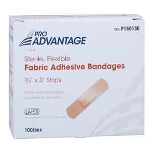 Pro-Advantage Strip Bandage Elastic/Fabric 3/4x3" Tan Non-Sterile 100/Bx
