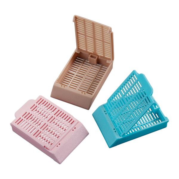 Histosette II Tissue Tissue Cassette Acetal Tan Lid With 45D Labe...