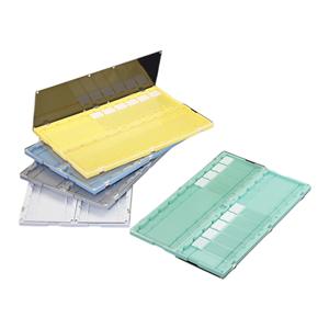 SlideFolder Microscope Slide Storage Folder Blue 20 Position Hing...