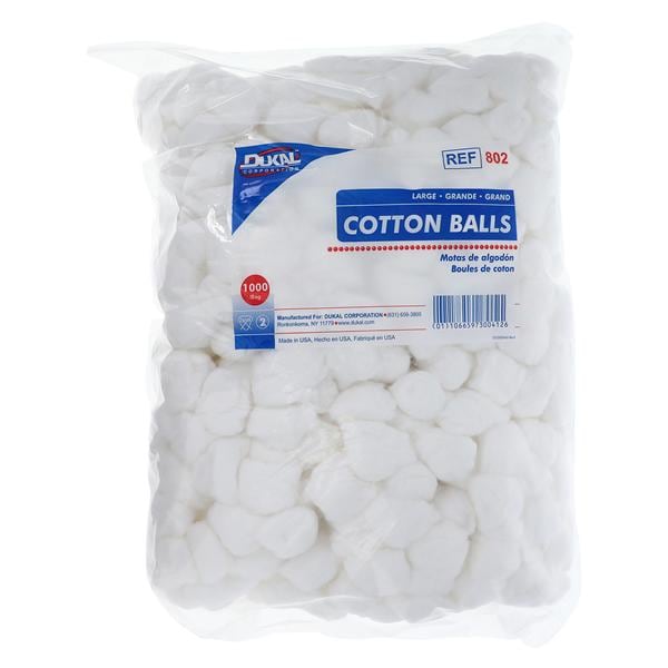Dry Tips Cotton Ball Non Sterile Large 1000/Bg, 2 BG/CA